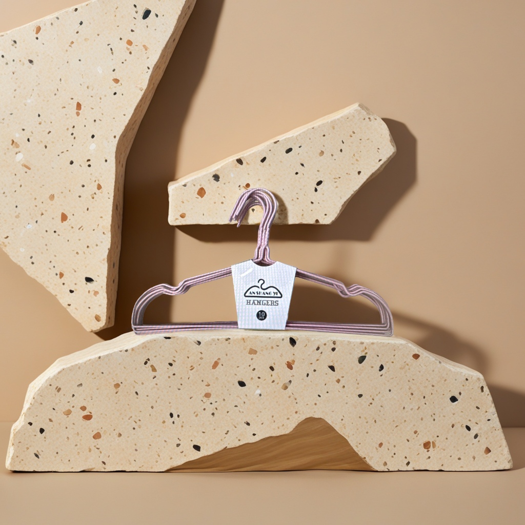 Simple clothes hanger, multi-functional anti-slip thickened plastic clothes hanger, home storage rack Specification image
