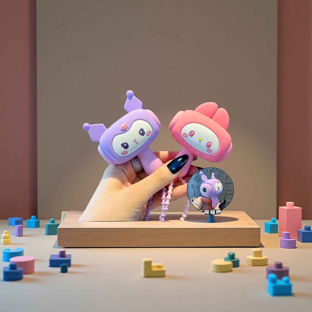 小玩具硅胶摇摇锤