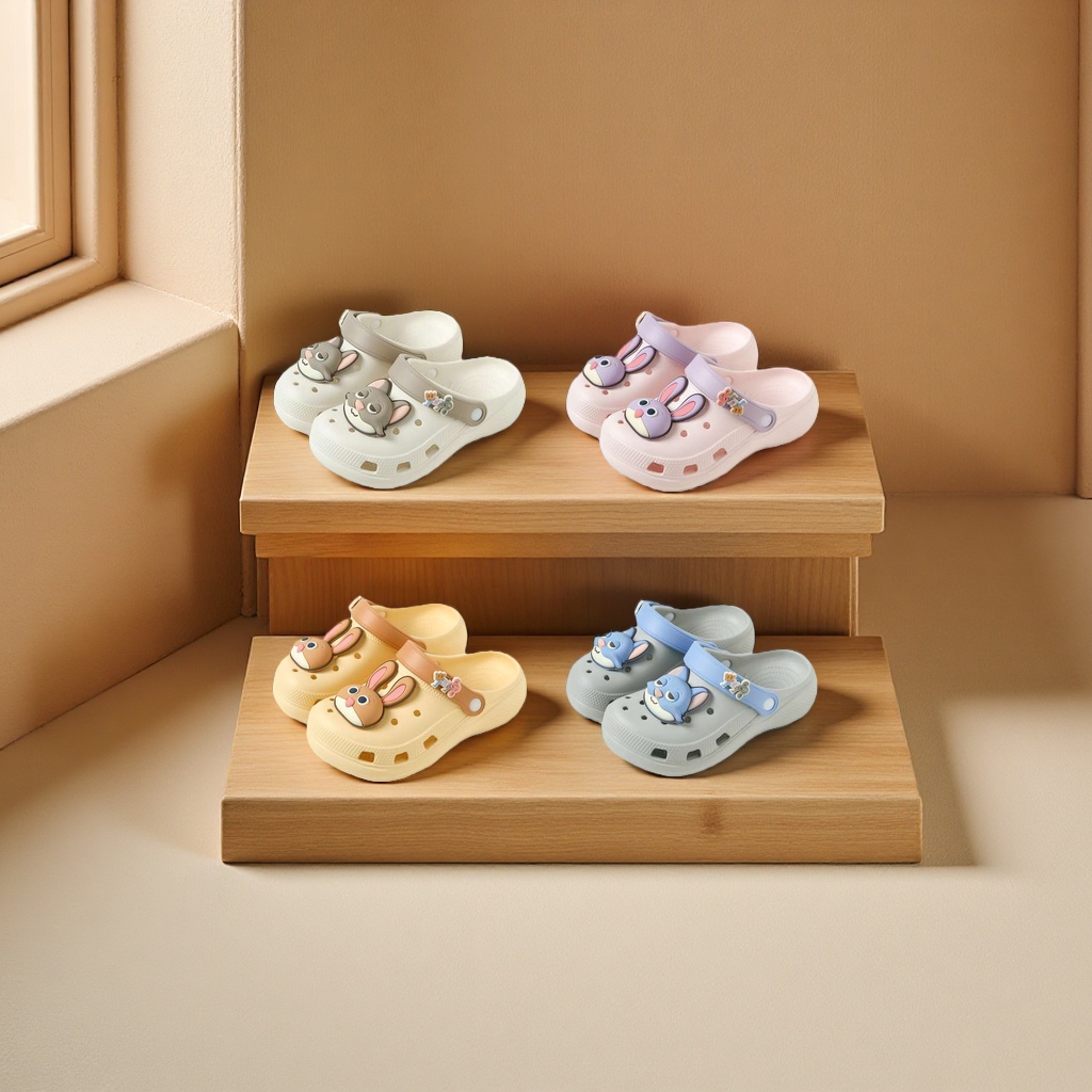 Summer home women's plastic slippers, crocs, bathroom support shoes, anti-slip, soft and comfortable