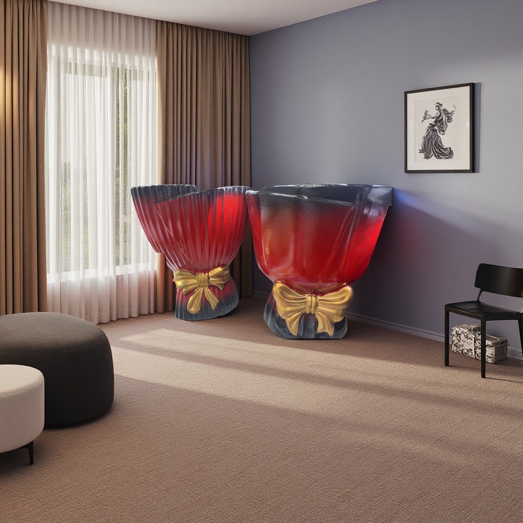 低温花瓶摆件插花装饰陶瓷花瓶客厅桌面摆件产品图