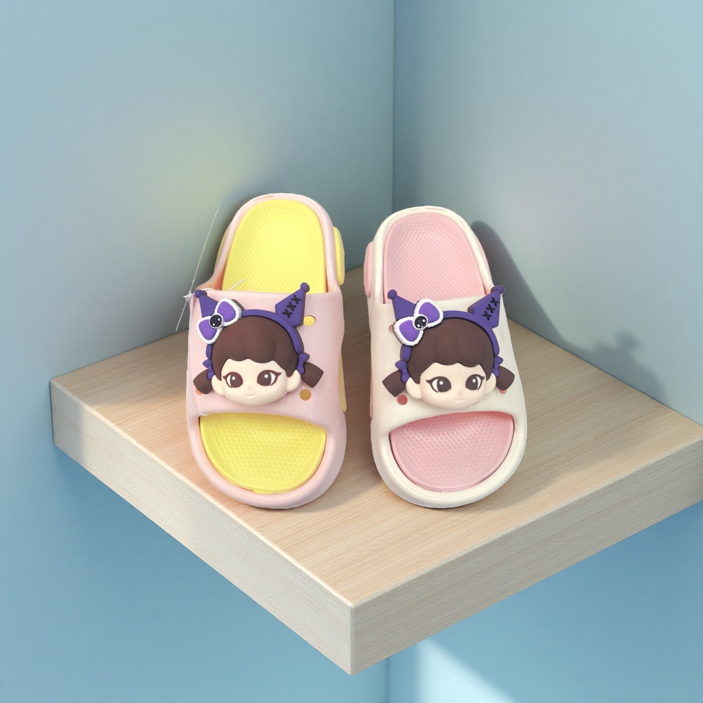 Little Bear cartoon Crocs, children's summer slippers, men's socks, children's shoes, baby shoes, 180g details Picture