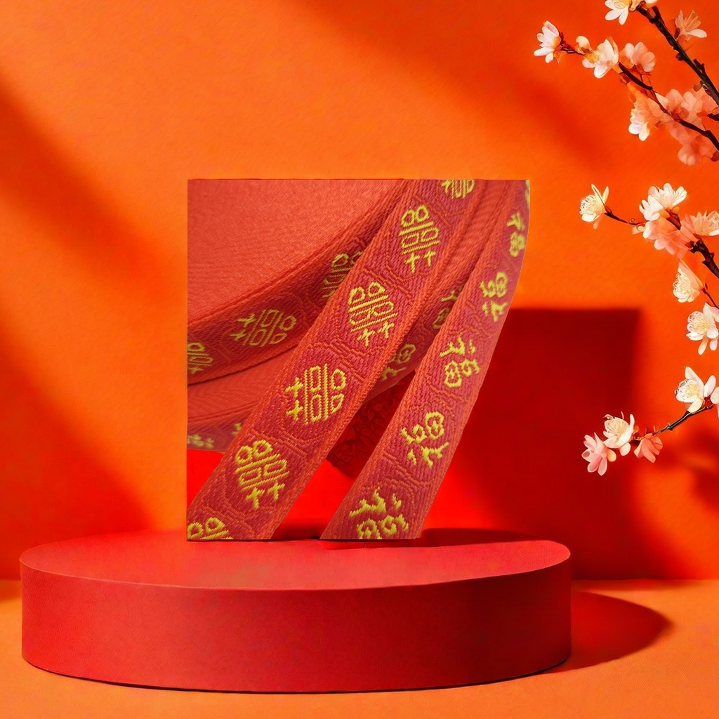 渐变葱粉纱带编织带罗纹带书边带15mm宽柔软透气防滑