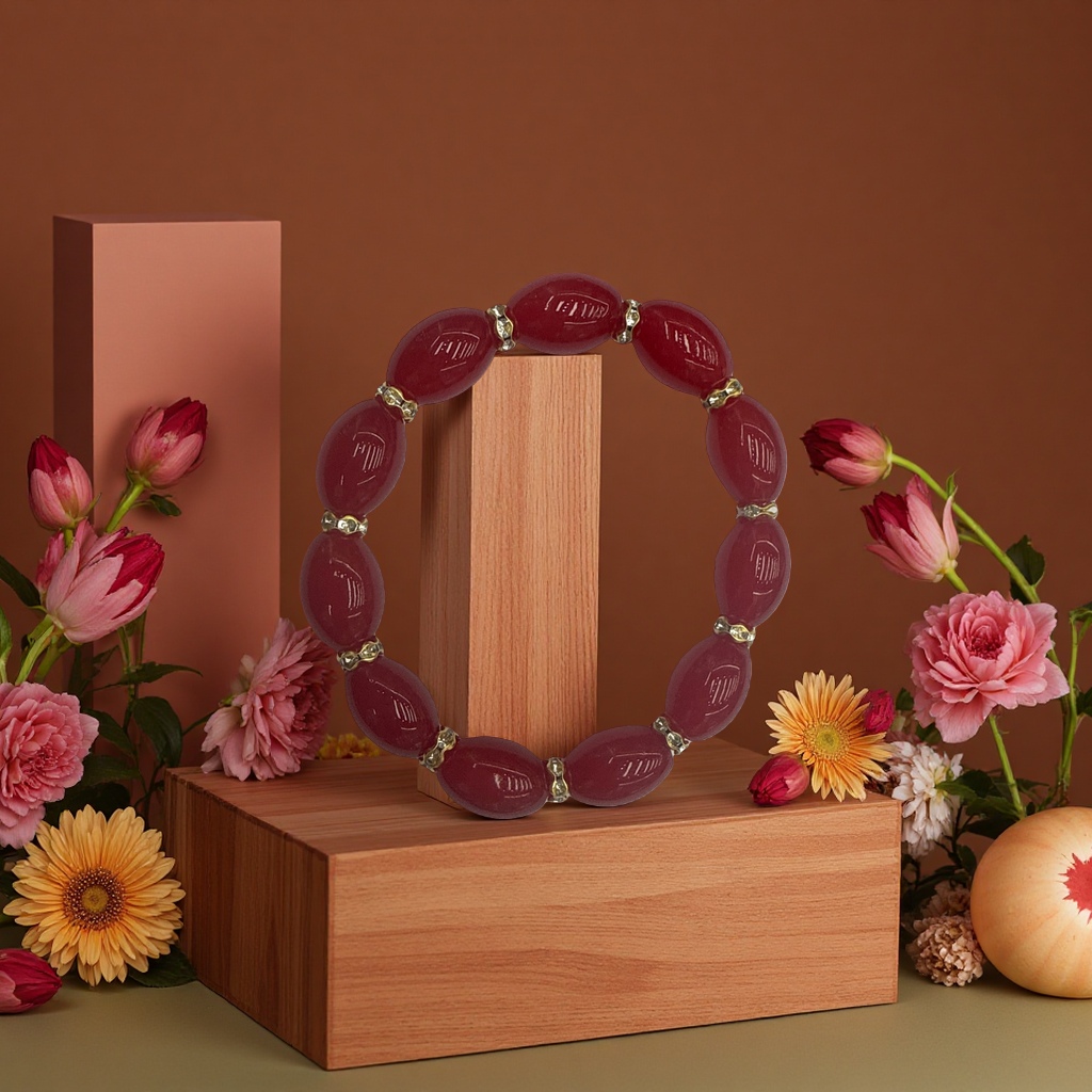 琉璃珠手链简约时尚女款轻奢饰品日常佩戴细节图