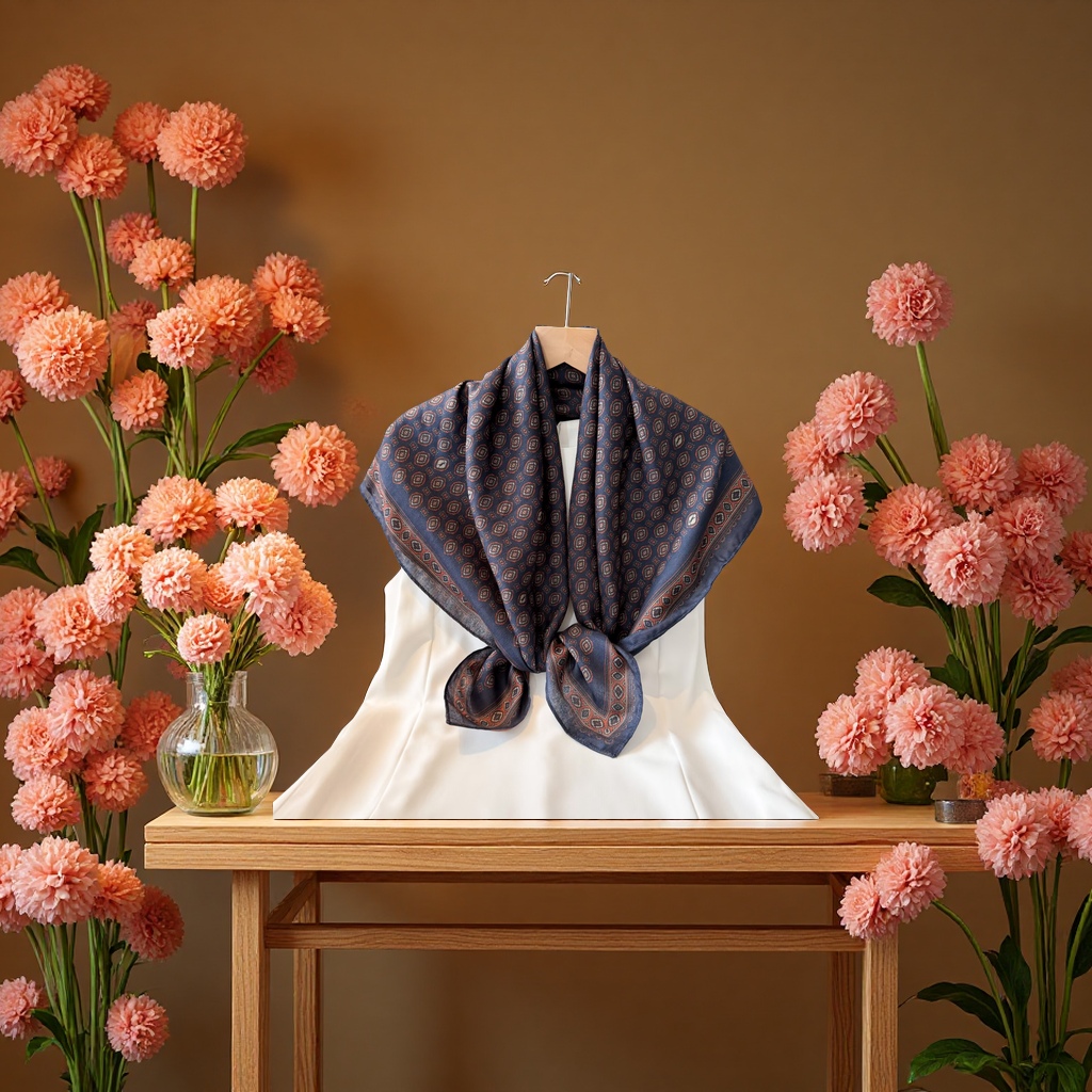 Square scarf shawl, fashionable and warm scarf, thickened women's autumn and winter scarf Application Scenario