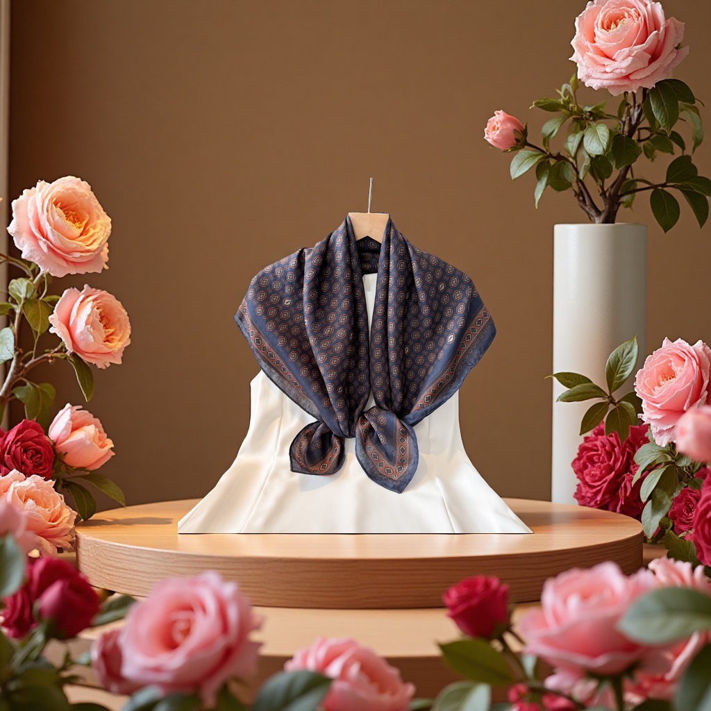Square scarf shawl, fashionable and warm scarf, thickened women's autumn and winter scarf Specification image