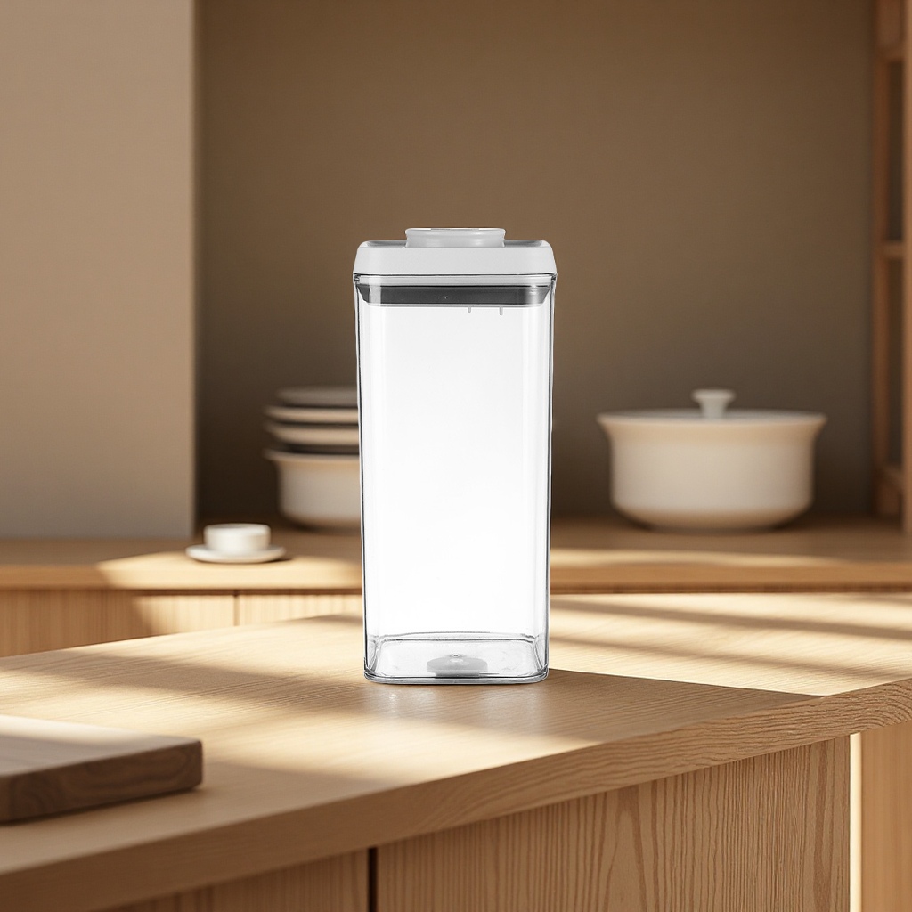 Sealed and press-type food-grade plastic storage jars for grains and cereals, snack and dried fruit storage boxes Item Picture