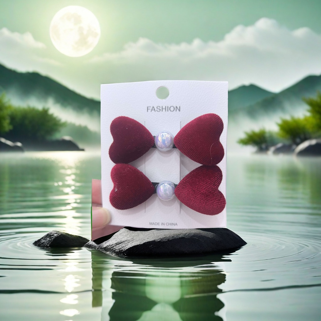 布扣韩版发夹产品图