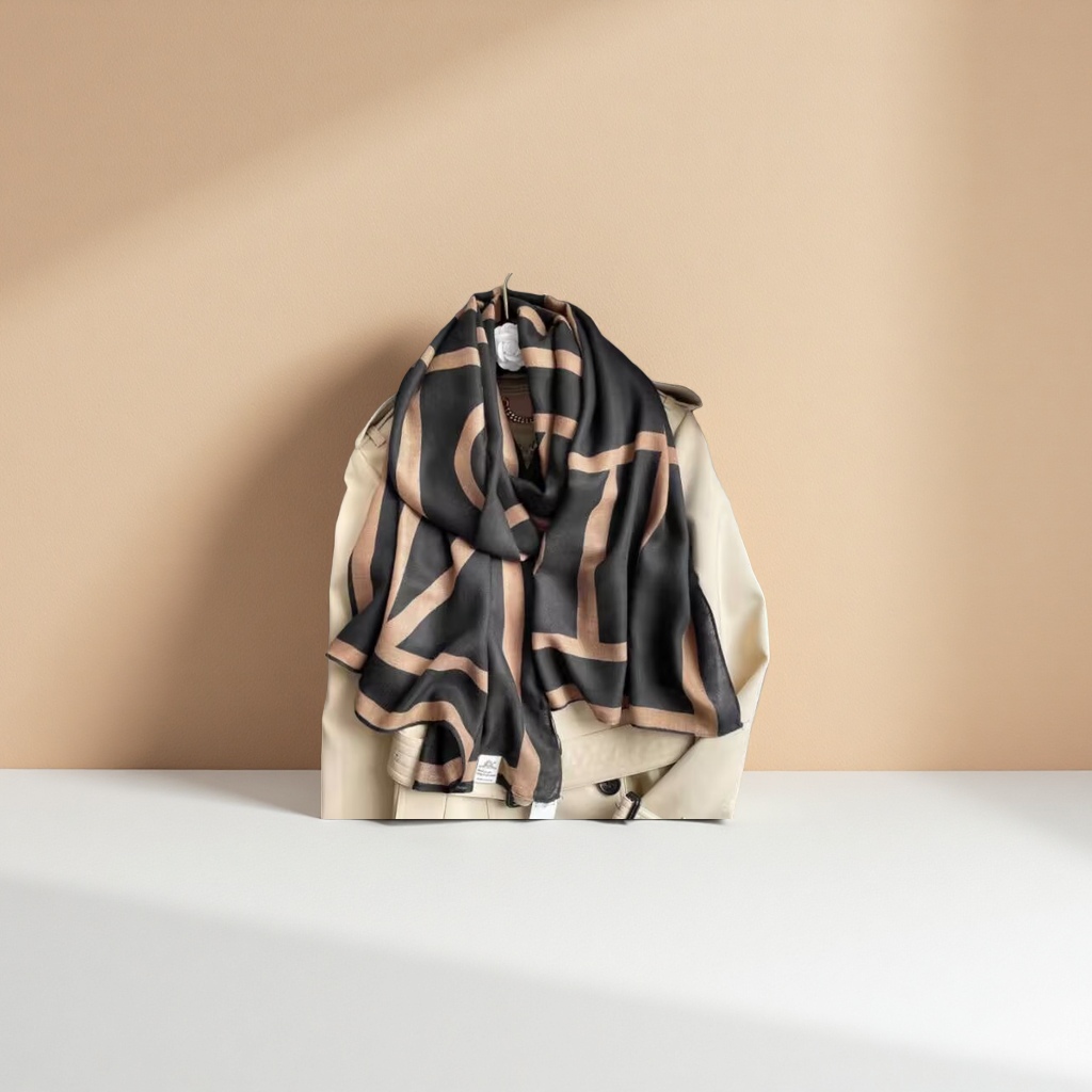 Long cotton and linen breathable scarf for women, thick and warm for autumn and winter, large size and loose Item Picture