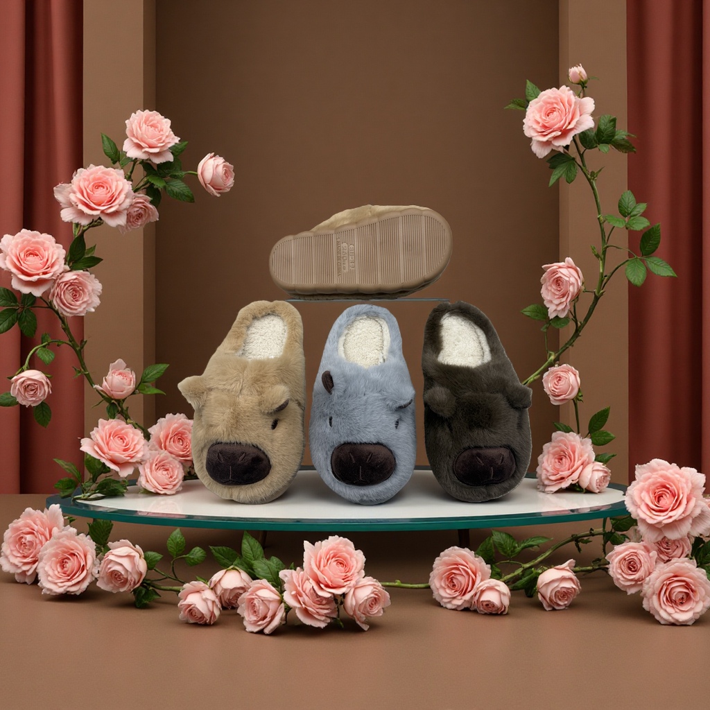 Cotton soft slippers are comfortable for home use, thickened, anti-slip and warm indoors. Women's and men's styles