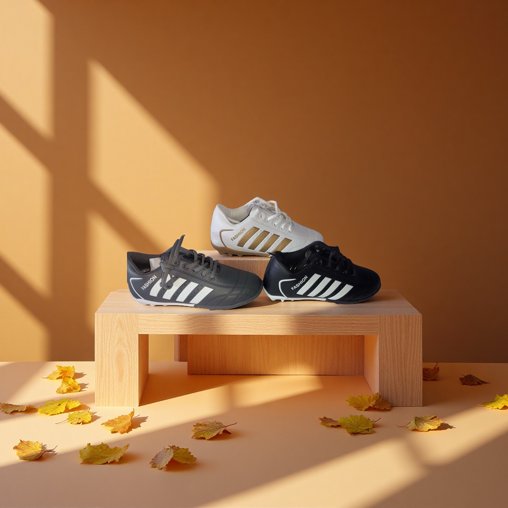 Classic men's sports shoes, casual sports shoes, football shoes details Picture