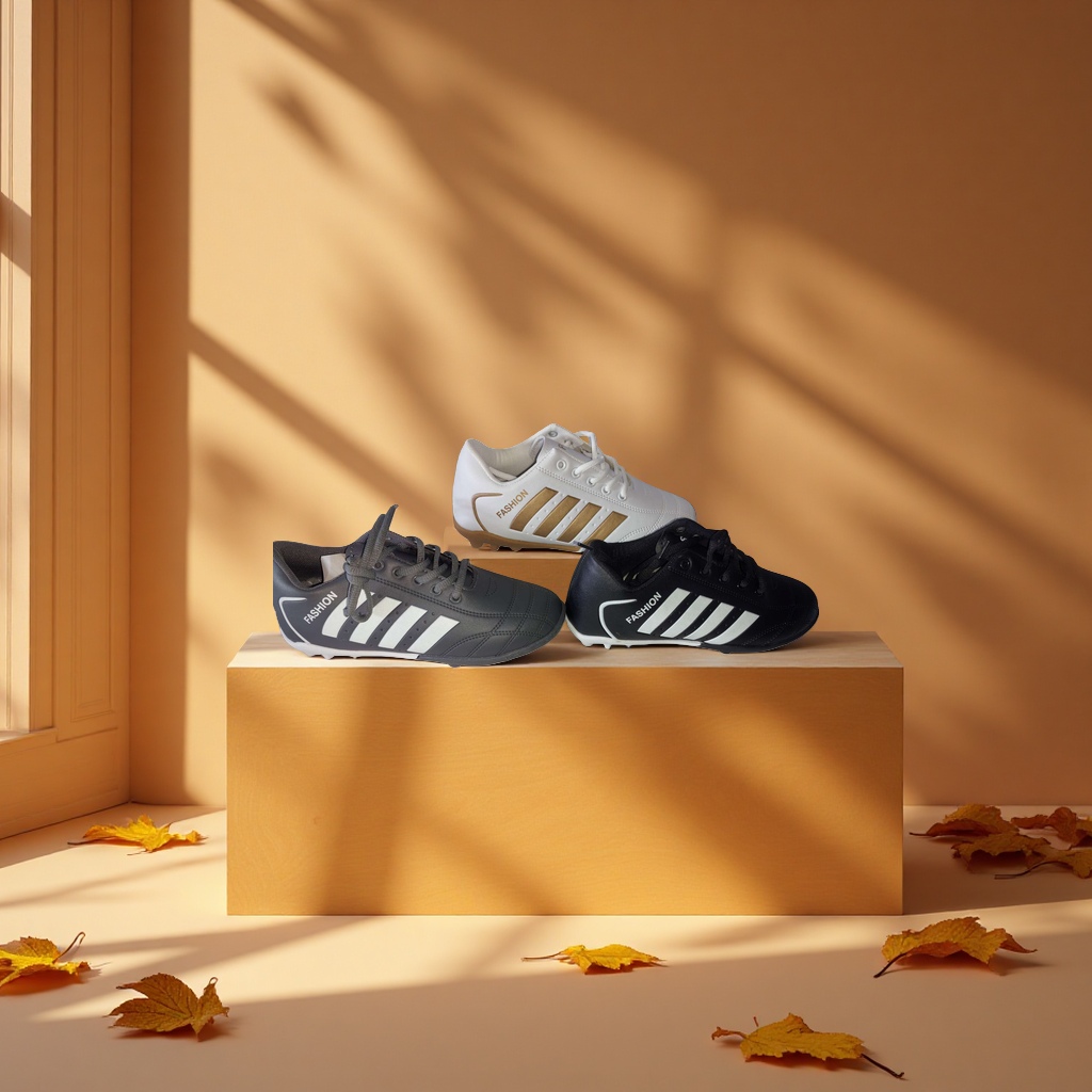 Classic men's sports shoes, casual sports shoes, football shoes detail image 4