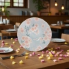 Japanese-style hand-painted bowls and plates, cute tableware, kitchen utensils, bowls and plates, green plates Application Scenario