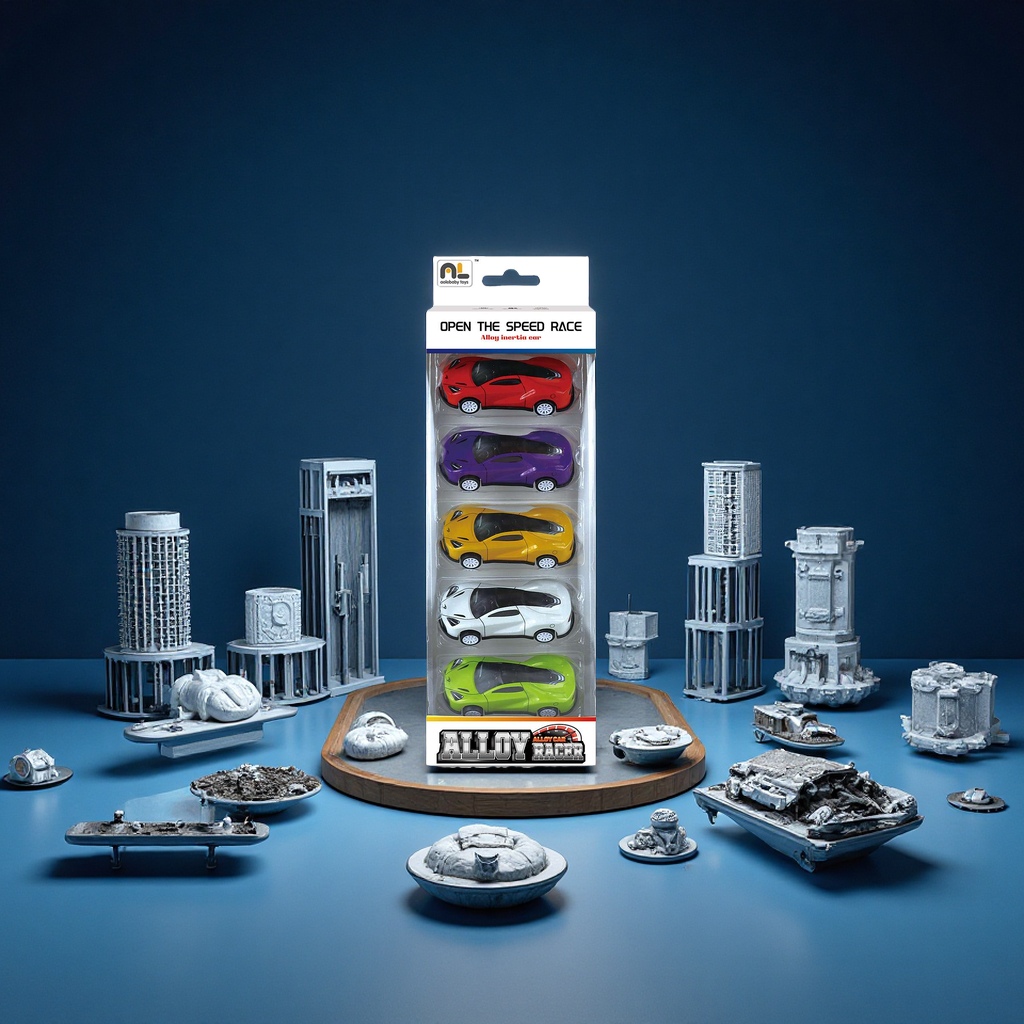 合金车模型1:18可拼装玩具男孩礼物男生儿童益智积木