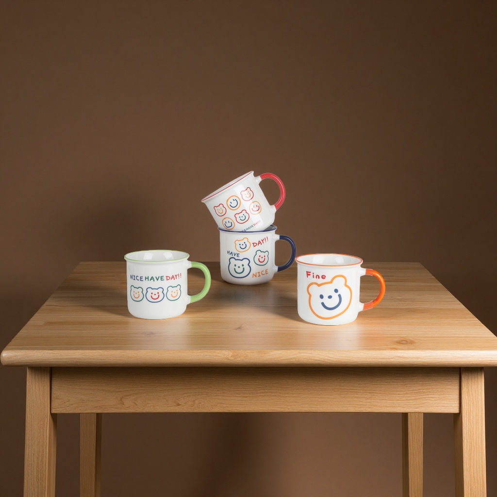 可爱复古高颜值陶瓷马克杯男女孩办公室咖啡杯伴手礼厂家直销