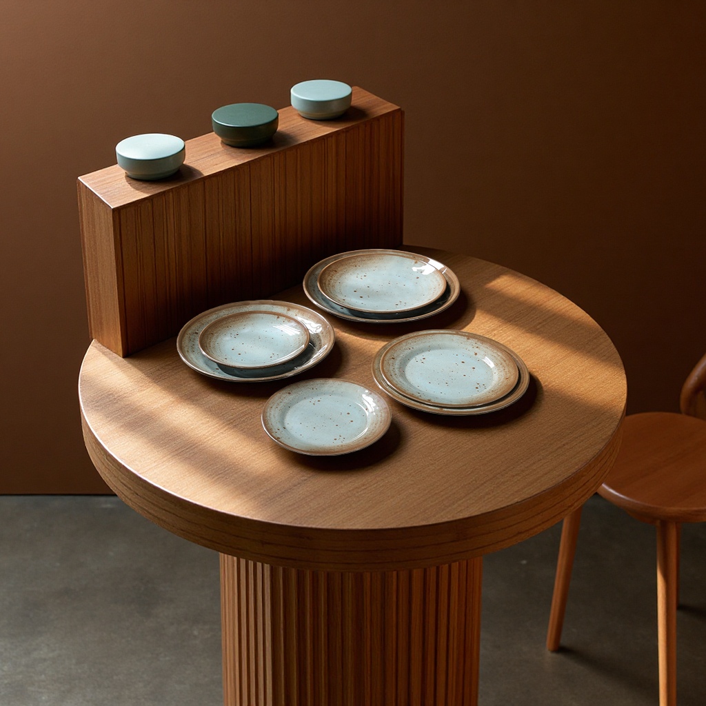 高颜值浅式圆盘商用餐盘仿瓷特色西餐盘批发日用百货餐具套装