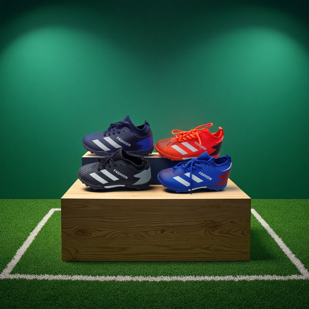The new cross-border European football shoes and men's sports shoes are breathable, lightweight, wear-resistant and anti-slip details Picture
