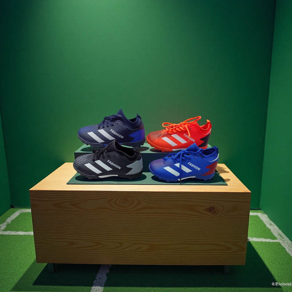 The new cross-border European football shoes and men's sports shoes are breathable, lightweight, wear-resistant and anti-slip detail image 3