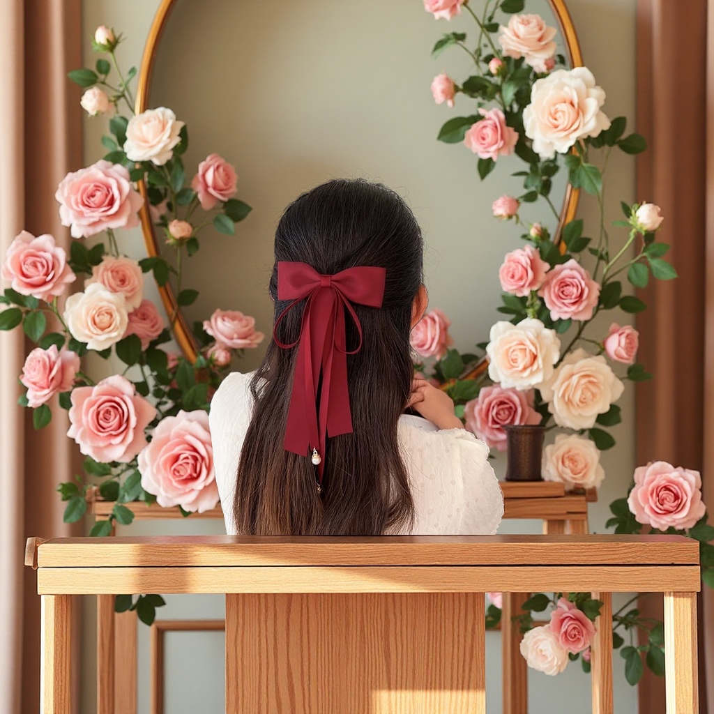 飘带蝴蝶结装饰发饰女可爱甜美头绳发圈2024新款