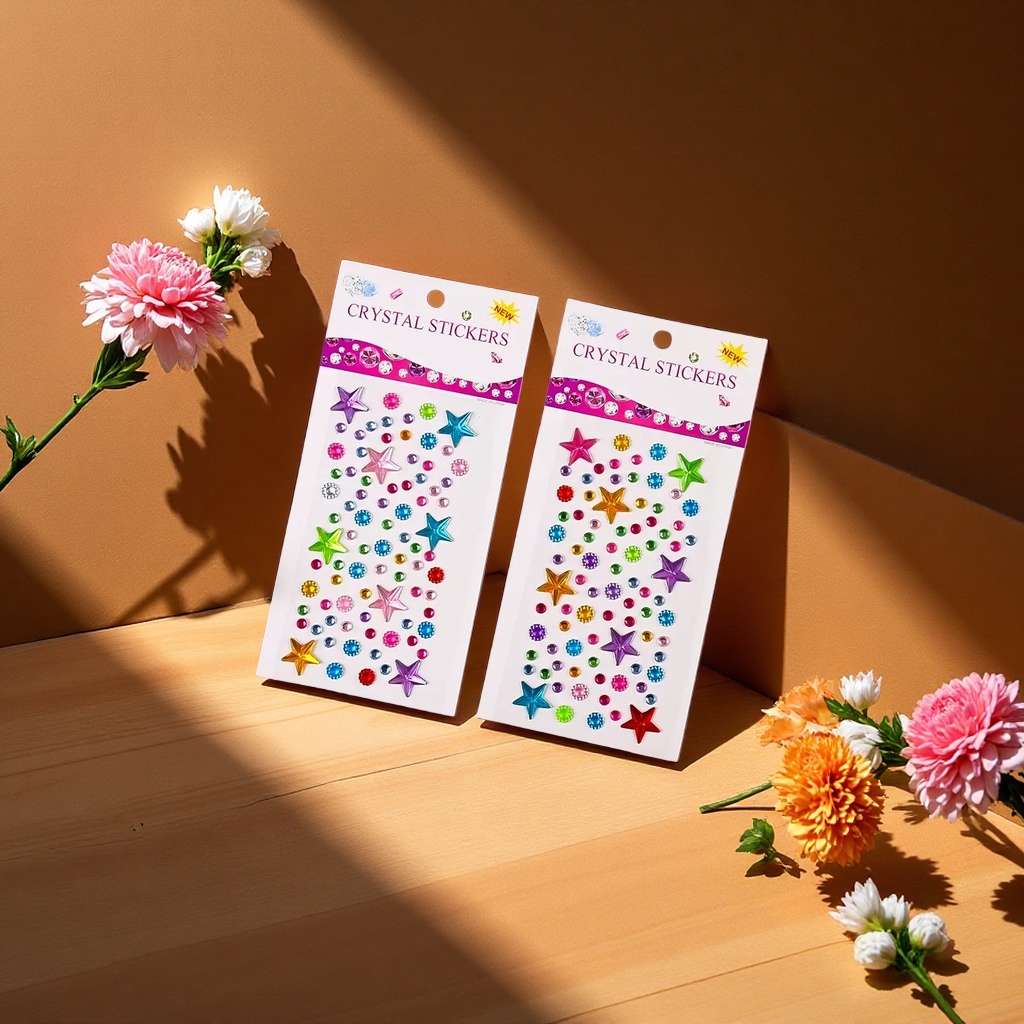 钻石贴纸 精美装饰 个性创意 车载家居适用 防水耐磨 30片装贴纸贴纸白底实物图