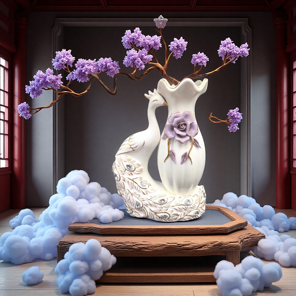 Amethyst money tree details Picture