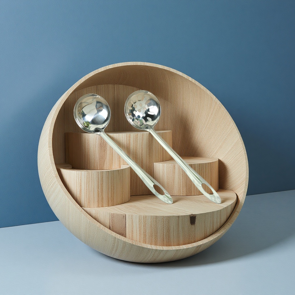 长柄不锈钢火锅勺家用汤勺漏勺厨房工具餐具