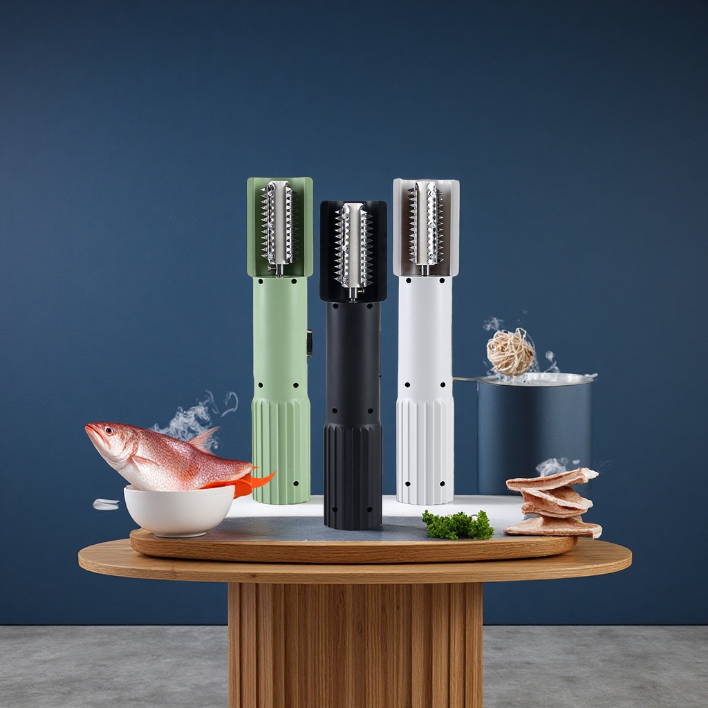 电动鱼鳞刮鳞器无线去鳞机商用杀鱼神器鲤鱼钳工具五金