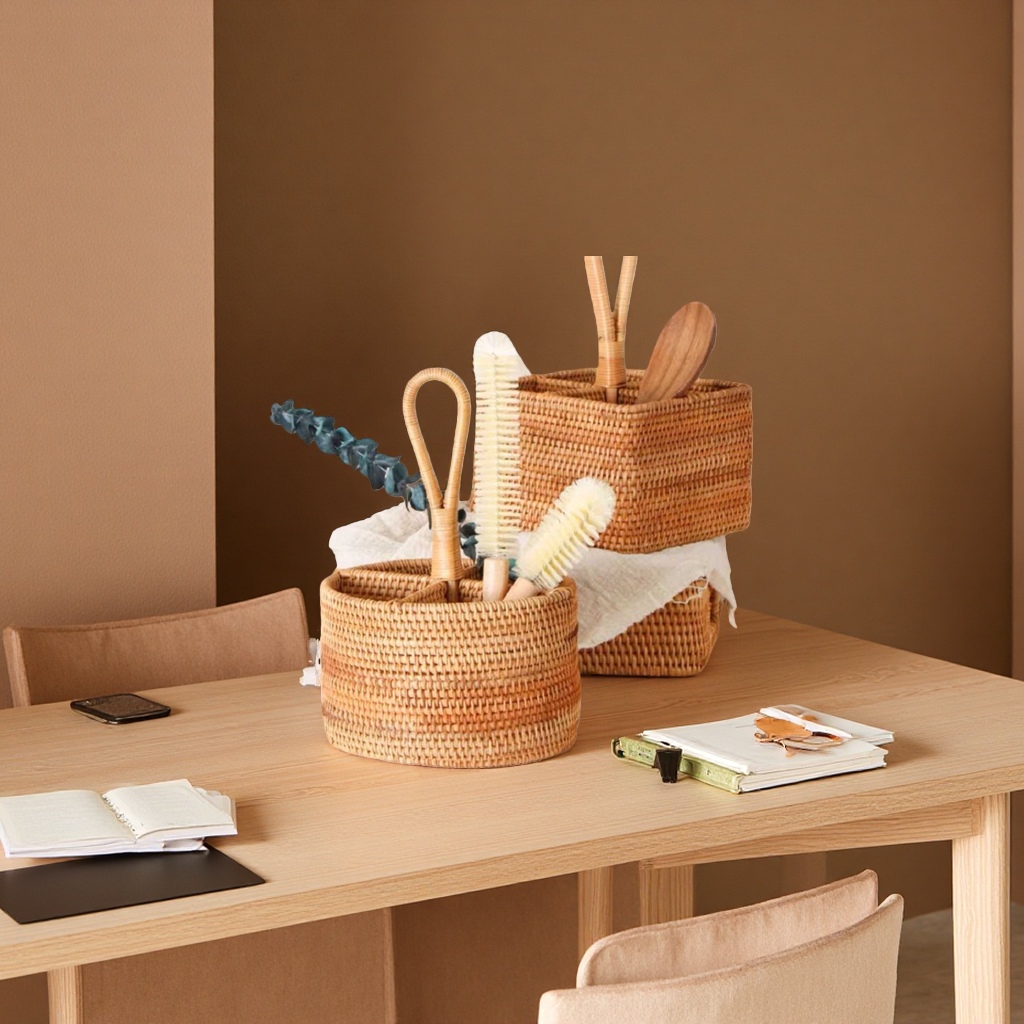 竹编收纳筐脏衣娄收纳盒大容量可折叠收纳篮家庭用品