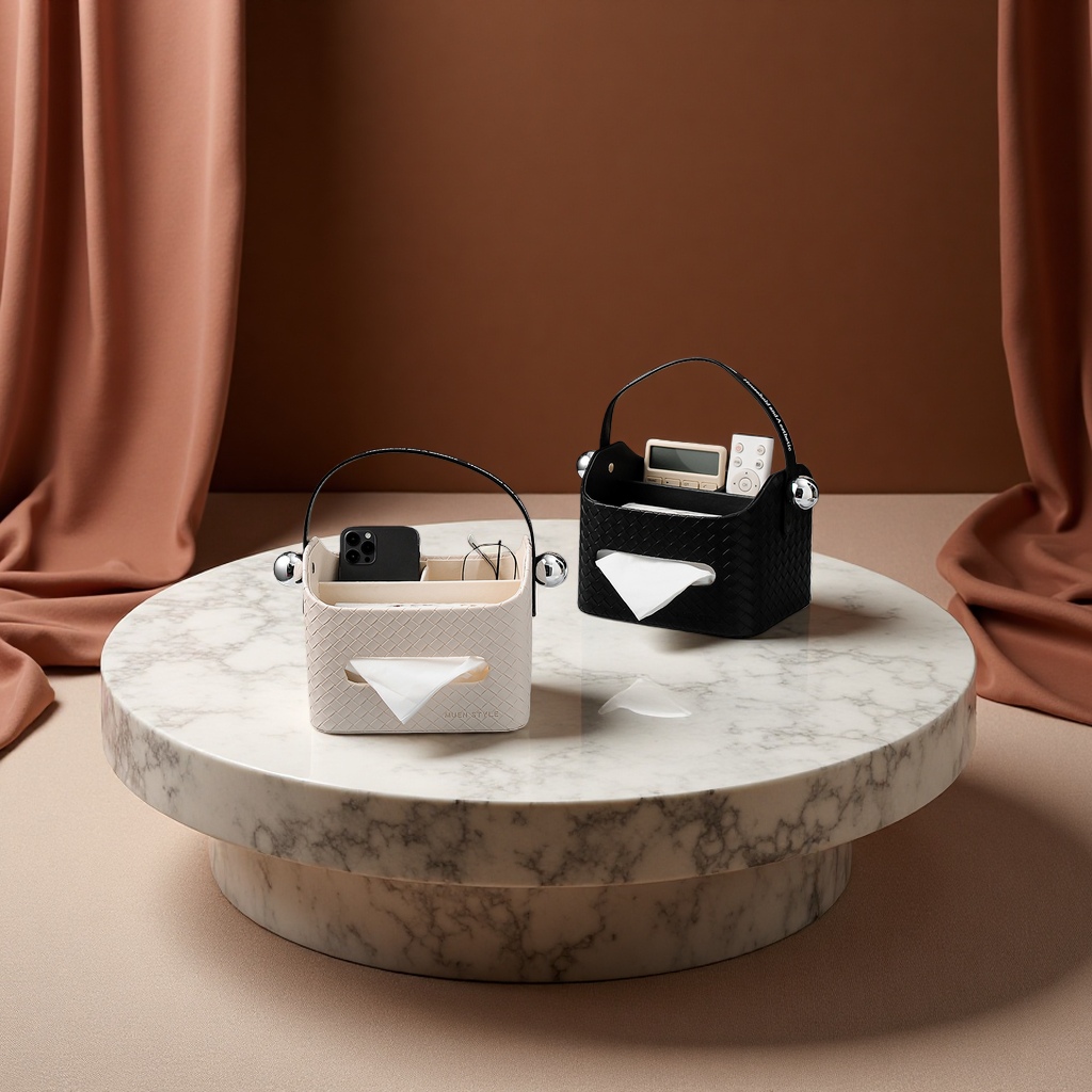 轻奢高档客厅纸巾盒抽纸盒茶几收纳一体创意餐巾纸盒