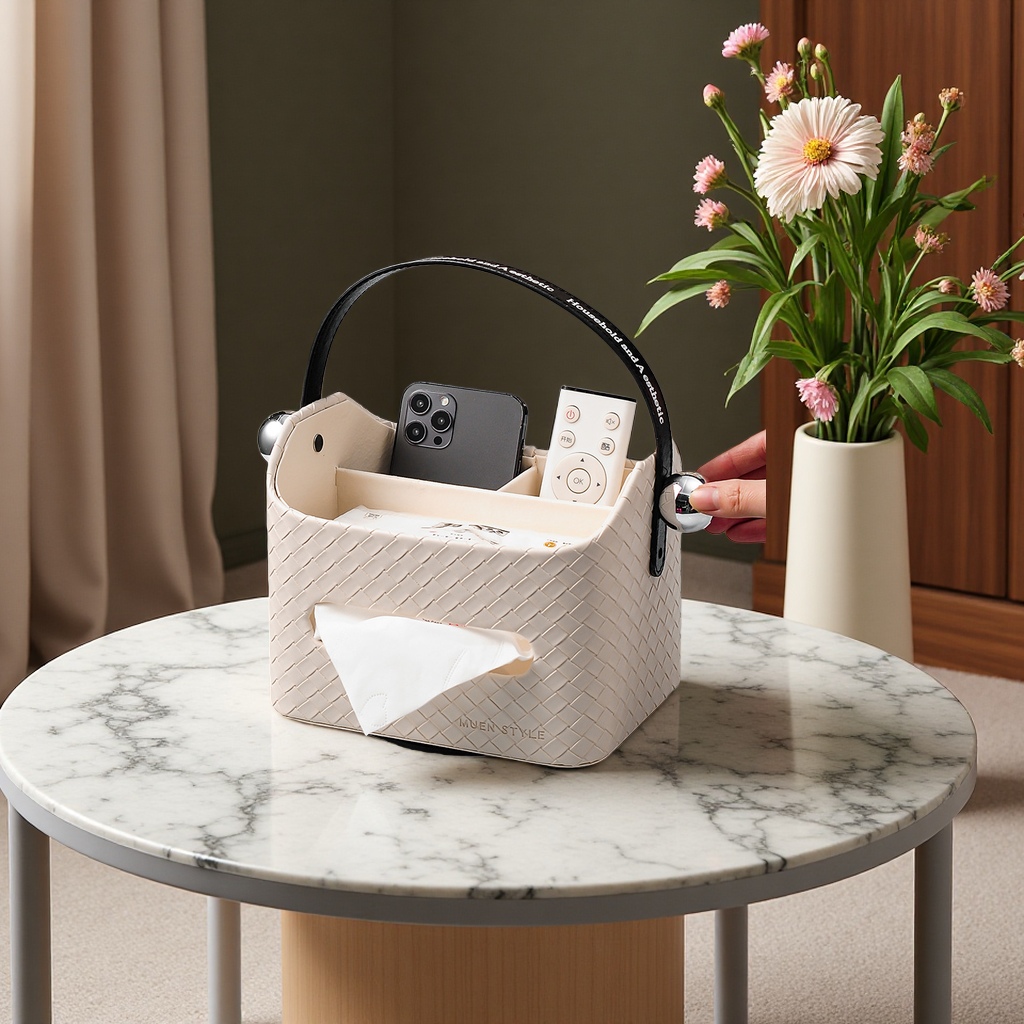 收纳篮/收纳/收纳盒/塑料篮子PP料编织带/置物筐产品图