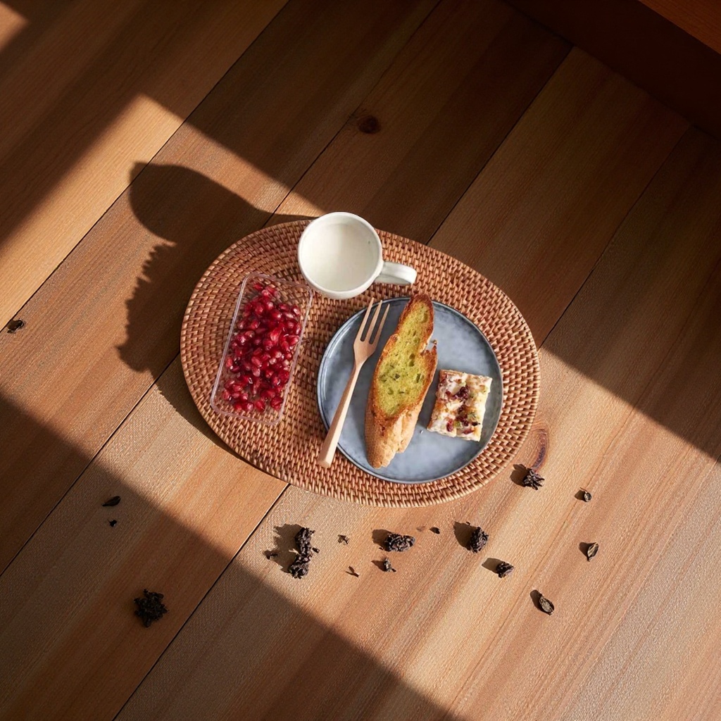 天然纯手工越南藤编餐垫杯垫餐桌防烫垫桌垫防热保护