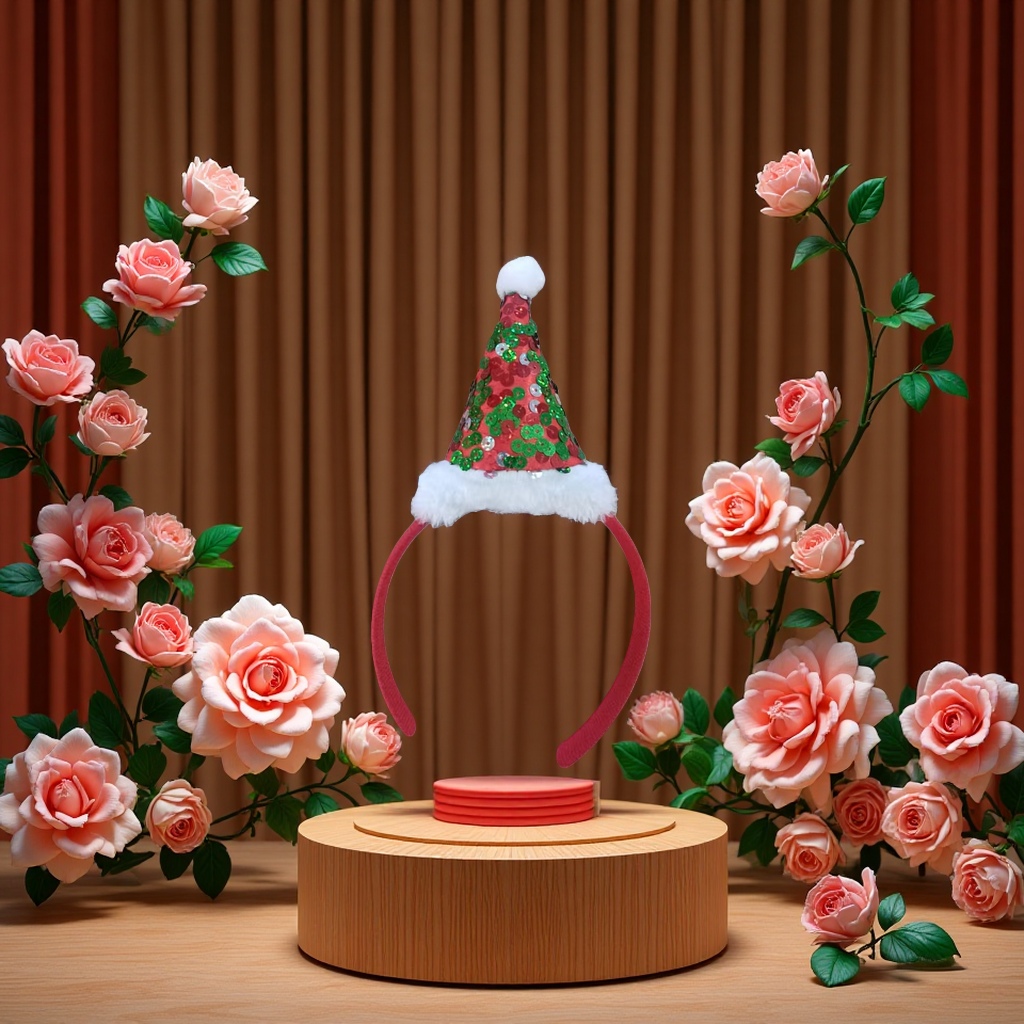 圣诞帽圣诞鹿角装饰礼盒 造型可爱节日派对用品