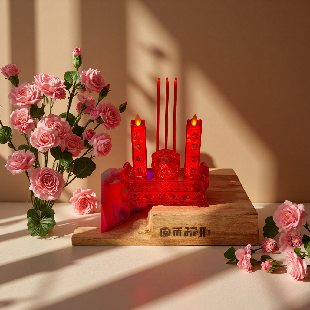 Electric incense burner candlestick LED lamp dual-purpose plug-in battery model Application Scenario
