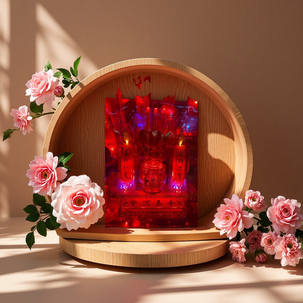 Electric incense burner candlestick LED lamp dual-purpose plug-in battery model
