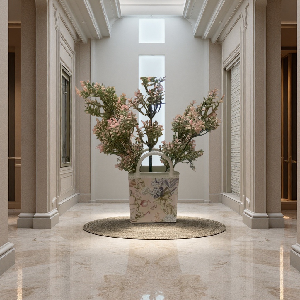 Spring's Promise 2026 Spring New Green and Pink Bone China Tableware Set details Picture