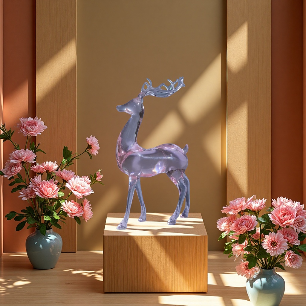 中号亚克力小鹿摆件装饰摆件家居摆件创意摆件