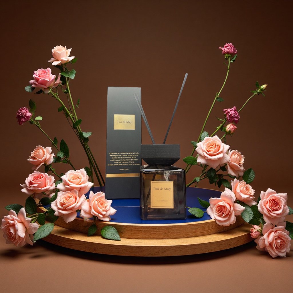 高档栀子花香薰礼盒 优雅清香持久留香自然芬芳