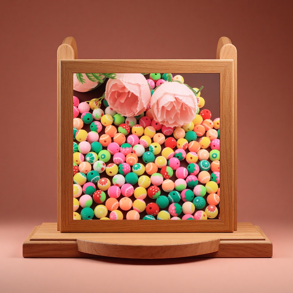 حزم مواد مصنوعة يدوياً من الخرز من الفواكه الخزفية اللينة Specification image
