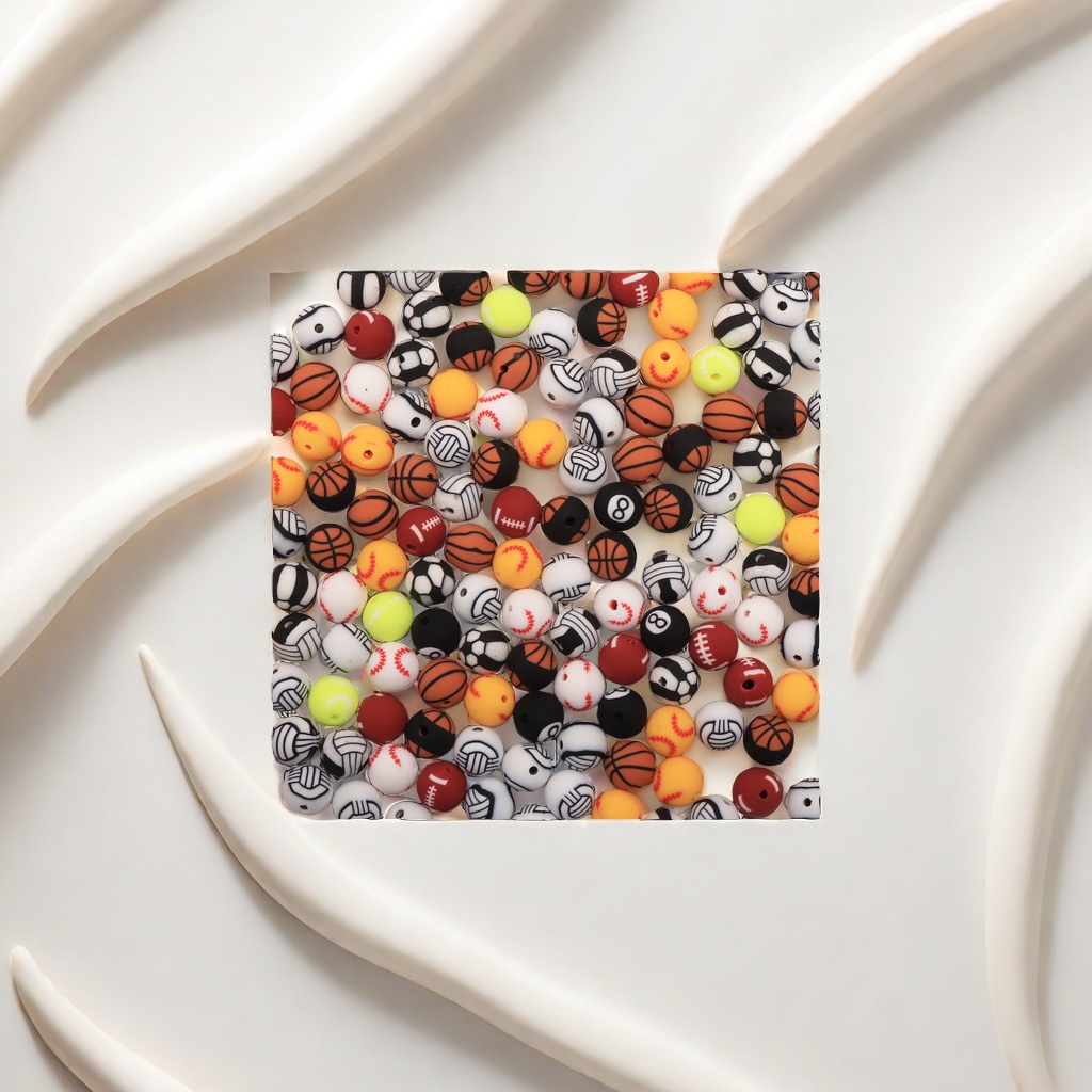 8mm软陶珠子DIY混色饰品配件手工制作材料