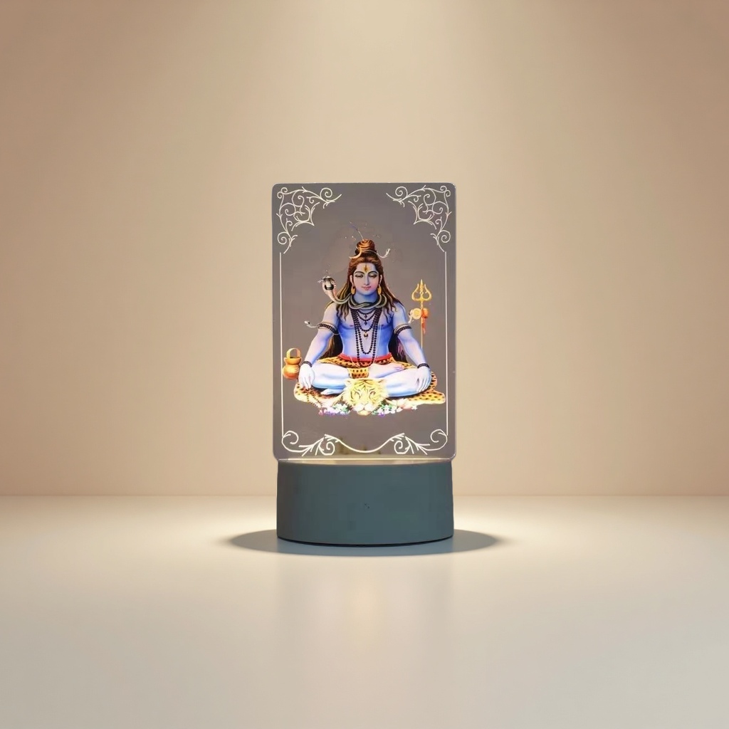 跨境3D小夜灯创意台灯彩印UV七彩氛围灯卧室装饰摆件批发细节图