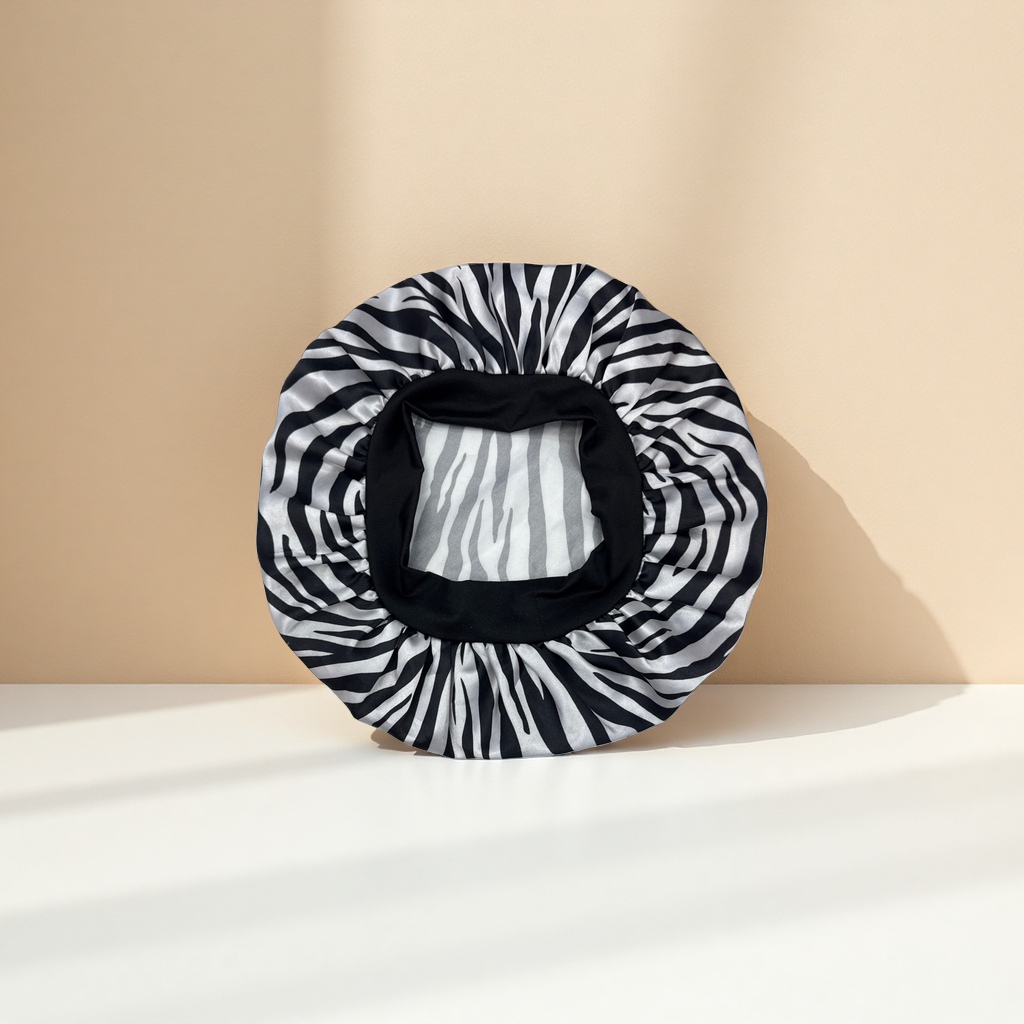 印花睡帽纯棉舒适透气柔软居家睡眠帽子细节图