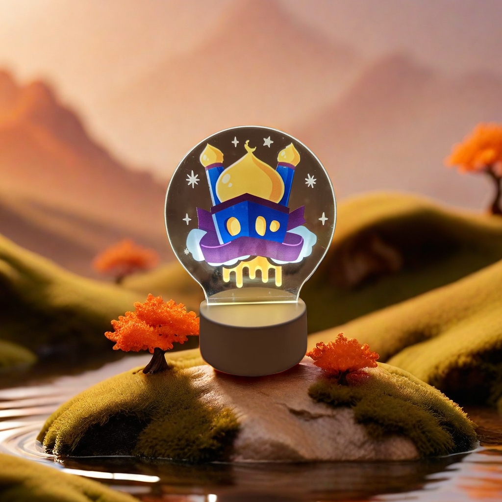 跨境阿拉伯3D小夜灯儿童伴睡卧室创意氛围台灯中东风格礼品灯批发