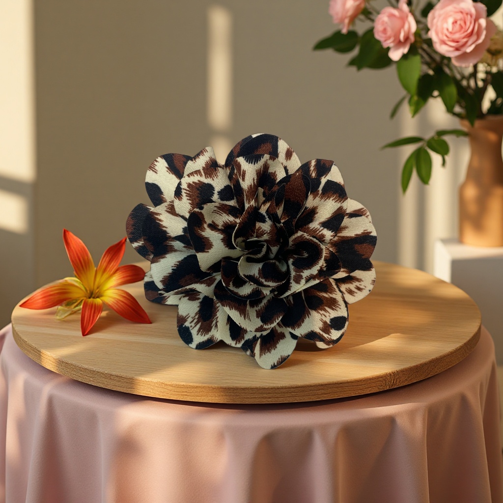 豹纹花夹细节图