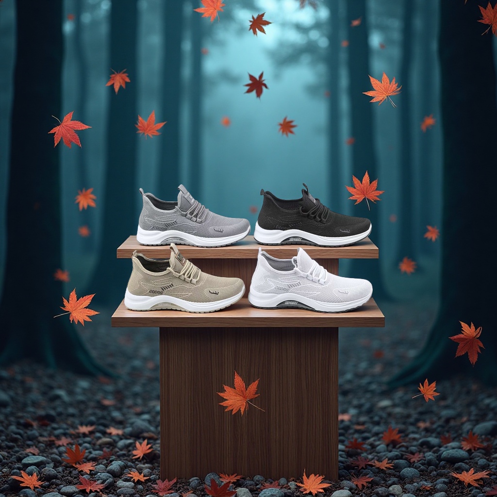 Men's sports shoes, casual shoes, sporty, casual, breathable, comfortable and wear-resistant