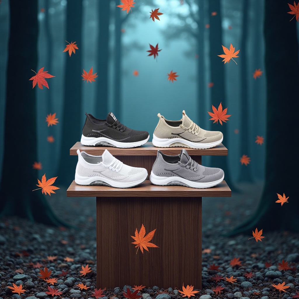 Men's sports shoes, casual shoes, sporty, casual, breathable, comfortable and wear-resistant details Picture