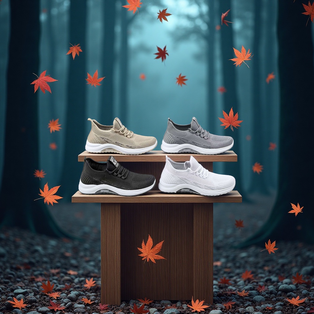 Men's sports shoes, casual shoes, sporty, casual, breathable, comfortable and wear-resistant Specification image