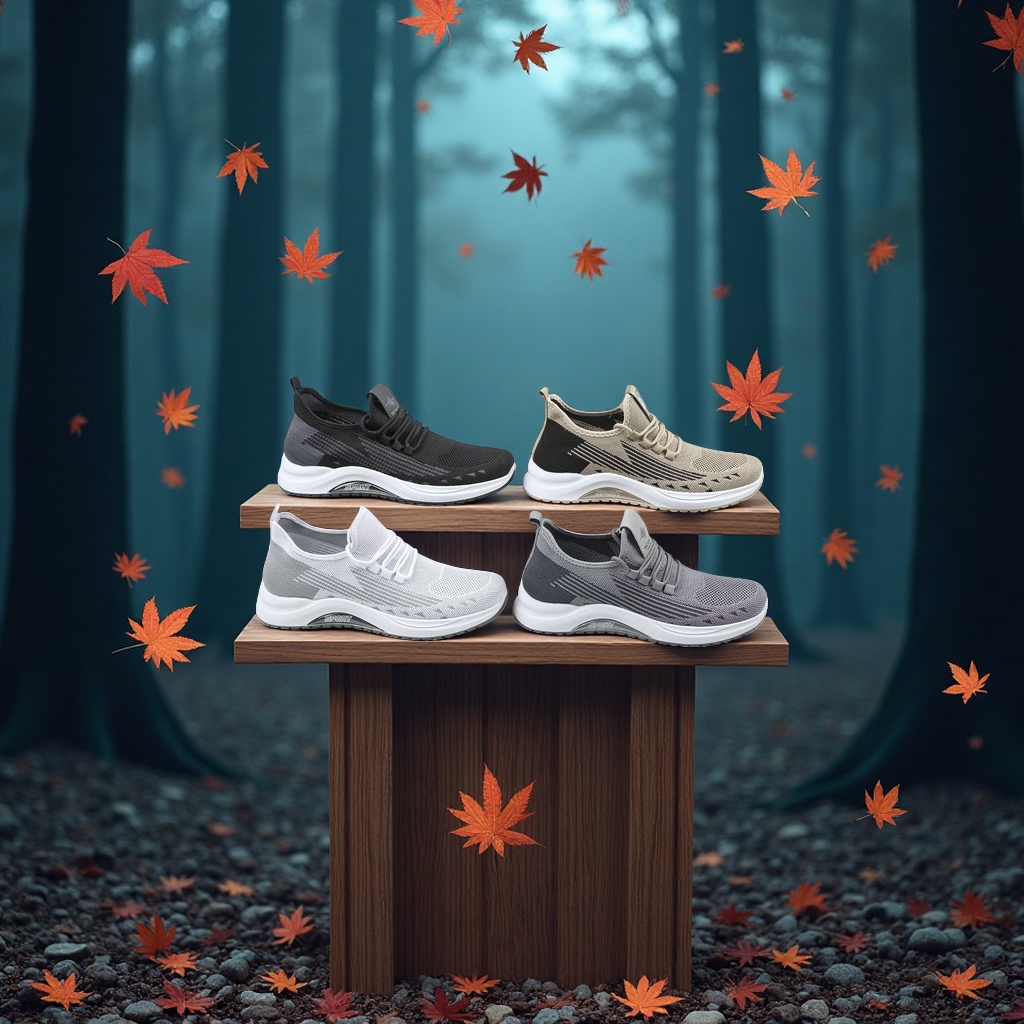 Men's sports shoes, casual shoes, sporty, casual, breathable, comfortable and wear-resistant Application Scenario