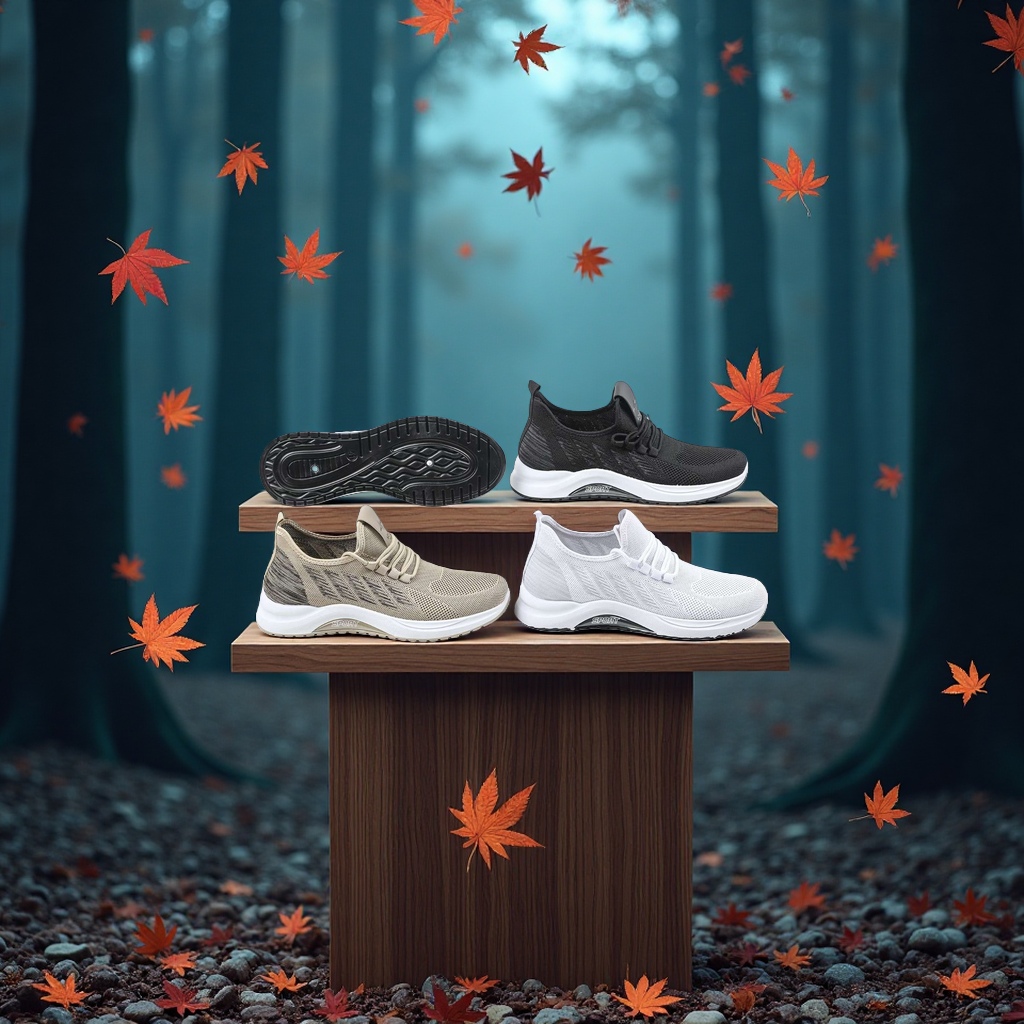 Men's sports shoes, casual shoes, sporty, casual, breathable, comfortable and wear-resistant Item Picture