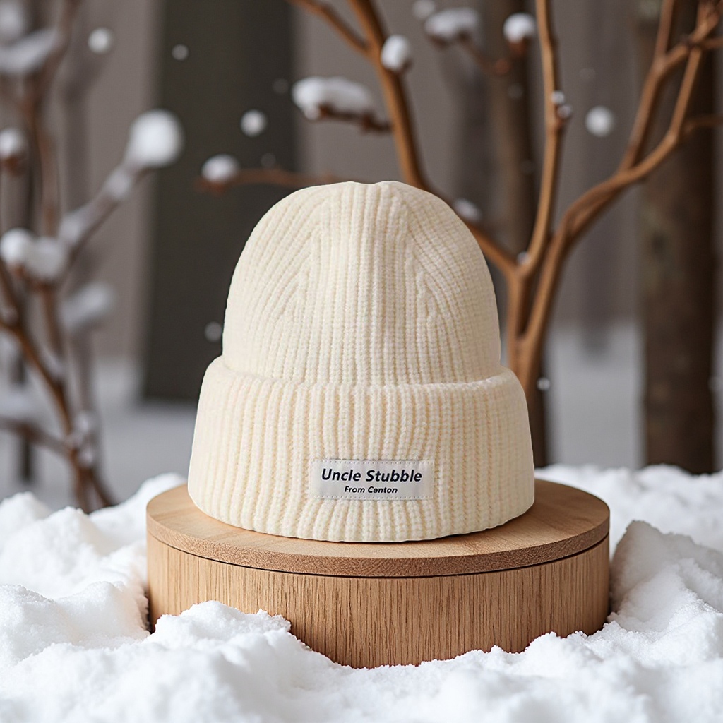 韩版针织帽定制跨境新款男女同款腈纶滑雪棒球帽