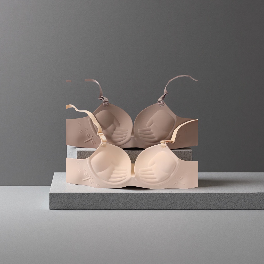 One-piece women's bra thickened support bra details Picture