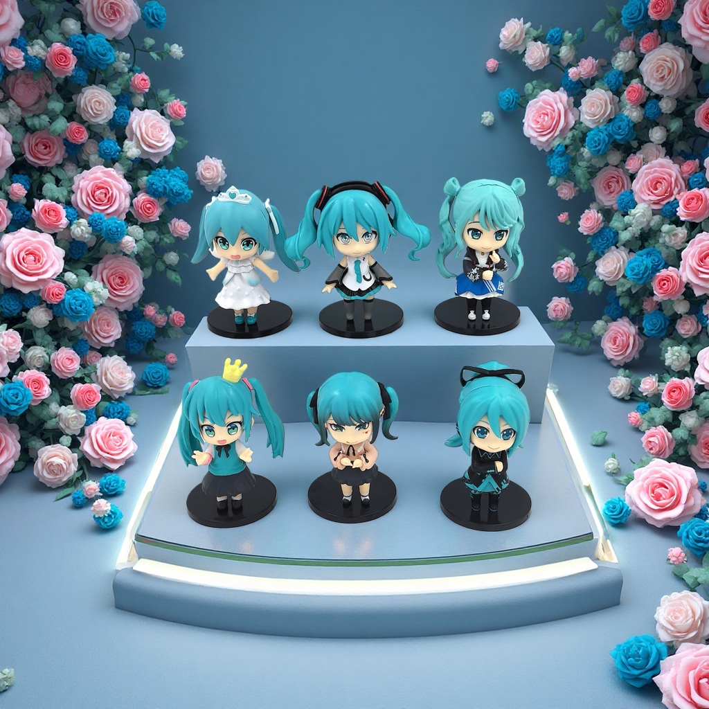 6款可爱小公主．卡通动漫公仔摆件玩具可爱萌趣装饰摆设